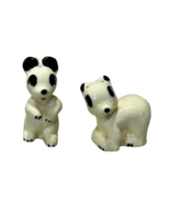 Rio Hondo CA Salt and Pepper Shakers Polar Bears Panda Bears 3 Inch Vintage - £7.36 GBP