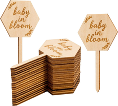 Baby in Bloom Succulent Tags Baby Shower Favors Gifts, PARBEE 20PCS Hexagon Plan - £11.81 GBP