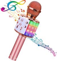 BlueFire 4 in 1 Karaoke Wireless Microphone with LED Lights, Portable Microphone - £33.07 GBP