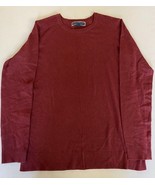 Karen Scott Plush Seamed Sweater, Merlot- Sz S - $15.97