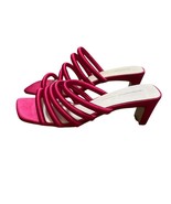 Intentionally _______ Blank Willow III Heels Satin Sandal Fuscia Pink Si... - $101.55 CAD