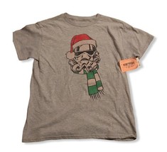 Star Wars Christmas T-Shirt Stormtrooper Santa Kids Size Small - $134.03 MXN