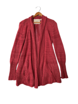 Angel Of The North Womens Sweater Rust Open Front Cardigan Long Sleeve Size Xs - £14.57 GBP
