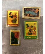 4 USPS Stamp Pin 34 37¢ Collectors Lapel Pin Snow White Alice In Wonderl... - $537.10 MXN