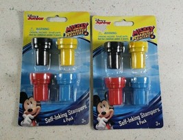 Mickey Mouse &amp; The Roadsters Self-Inking Stampers  2 - 4 Pack Each New Sealed - £11.63 GBP