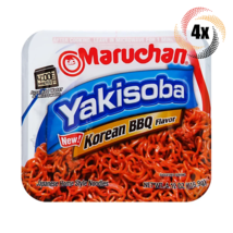 4x Packs Maruchan Yakisoba Korean BBQ Barbecue Flavor Japanese Noodles | 4.12oz - $19.50