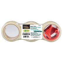 Clear Packaging Tape With Dispenser, 1.88 in x 55 yds, 3 Pack - $223.12 MXN