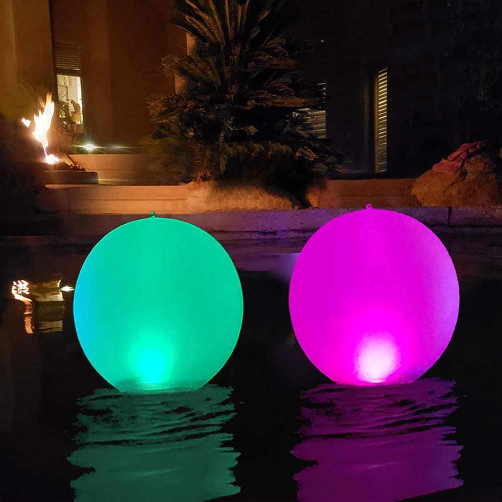 Summer Outdoor Pool Beach Play Ball Swimming Toy Water Game Sport LED Light Ball - £7.07 GBP+