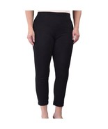 Ethyl Clothing Hadar Black Cropped Soft Pants size 2 Spandex Blend Basic - $452.57 MXN