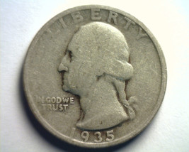 1935-D Washington Quarter About Good / Good AG/G Nice Original Coin 99c Ship - £10.04 GBP