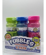 Bubble Party Fubbles Wand 6 Bottles 4oz Refill Kids Toys Blow - $6.99