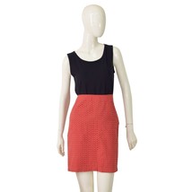 Max Studio Red Cotton Broderie Embroidered Mini Length Skirt Back Slit s... - $64.35