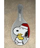 Peanuts SNOOPY Santa Hat Hugging WOODSTOCK Spoon Rest Christmas New HOLI... - $19.99