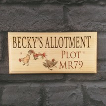 Personalised Allotment Sign, Chicken Coop Chickens Grandad Gift Shed Garden Home - £10.59 GBP