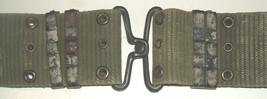 US Army M-1956 &quot;pistol&quot; belt VERTICAL weave, Medium, lots of patina VN W... - £19.98 GBP
