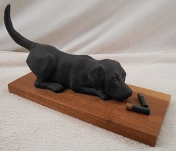 William Henry Turner black lab puppy figurine crafted for Ducks Unlimited - £92.49 GBP