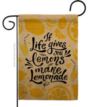 Life Gives Lemons Garden Flag Inspirational 13 X18.5 Double-Sided House Banner - £15.96 GBP