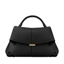 Chic Womens Pleated Cowhide Handbag  French Design - £105.62 GBP+