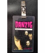 DANZIG - ORIGINAL VINTAGE OCT. 15 1990 SHOW WORLD TOUR LAMINATE BACKSTAG... - $58.00