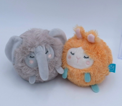 Manhattan Toy Co. Squeezmeez Elephant and bunny Llama Ball Plush Stuffed  - £13.22 GBP