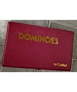 Dominoes Cardinal Game 56 Dominoes Vintage Vinyl Case w/ Original instru... - $16.00