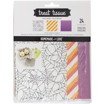 Homemade With Love Food Craft Treat Tins Halloween Tissue 24 Pieces - £14.95 GBP