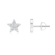 ANGARA Lab-Grown 0.22 Ct Diamond Cluster Star Stud Earrings in 14K Solid... - £544.42 GBP