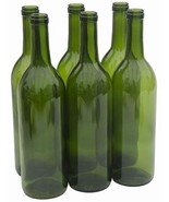 6 Pk Champagne Green Wine Bottles for Bottle Holder Tree Garden Art Yard... - $31.90 CAD