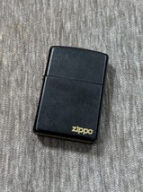 Zippo Lighter Classic Matte Black on Brass 2017 Sparks Logo E 17 USA - $24.74