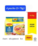 4 packs x5&#39;s 78g -2 Minute Maggi Instant Noodles Asam Laksa popular in M... - $134.34 CAD
