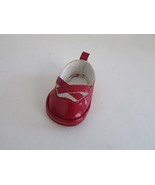 American Girl Bitty Baby Single Shoe Evergreen Holiday Red Patent Leather - $5.30 CAD