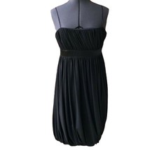 Laundry by Shelli Segal Black Cocktail Dress Sz. 6 Bubble Hem Spaghetti ... - $553.61 MXN