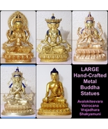 LARGE ARTISAN BUDDHA STATUE-Avalokitesvara Virocana Shakyamuni Vajradhara & More - $380.00 - $522.50