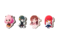 Anya/ Yor/ Makima/ Chizuru - Anime Acrylic Pin Badge Brooch Gift Set - $14.99