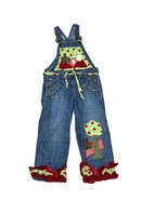 Apple Theme Custom Denim Overalls Pageant Denim Wear Size 5 Girls - $43.20
