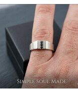925 Solid Silver Signet Ring with Triple Black CZ Stone, Silver Men's Ba... - $176.00
