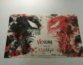 Venom let there be Carnage lithograph marvel movie promotional picture poster - £31.61 GBP