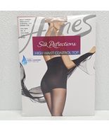 Hanes Silk Reflections High Waist Control Top Pantyhose Size EF Little C... - $233.46 MXN