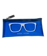 Bobbi Brown Blue Transparent Case Glasses Makeup Pens Cosmetic Travel Bag - $16.99