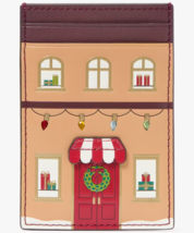 Kate Spade Gingerbread House Small Slim Leather CardHolder KJ072 Wallet NWT $129 - $44.54