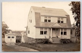 RPPC RI Lovely Dutch Colonial Barn Style House Stone Foundation Postcard J25 - £11.53 GBP