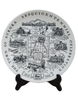 1968 Kettlesprings Kilns Collector Plate The Town of Aurora Sesquicenten... - £10.94 GBP