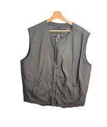 Nike Made in Italy Vest Mens XL Full Zip Pockets Black Rare - $42.00