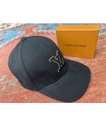 Louis Vuitton LV Black Monogram Essential Embroidered Medium Baseball Cap - $2,899.18 MXN