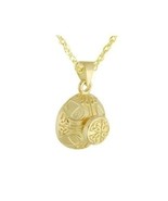 Ancient Celtic Gold Steel Keepsake Pendant/Necklace Funeral Cremation Urn - $140.42 CAD