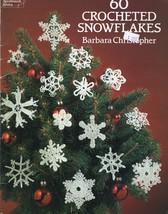 60 Crocheted Snowflakes Pattern book, Christmas decoration, Vintage 1980&#39;s - $12.00