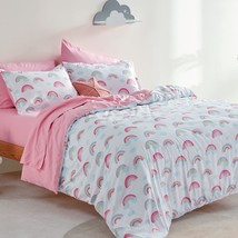 SLEEP ZONE Kids Duvet Cover Set Queen Size 3 Pieces - Super Soft &amp; Cute Comforte - £48.75 GBP