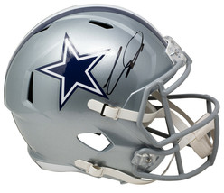 Ceedee Agneau Signé Dallas Cowboys Complet Taille Vitesse Réplique Casque Fans - £379.69 GBP