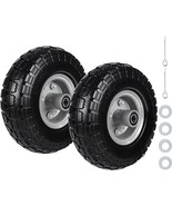 2PC 10 Solid Flat Free Tires and Wheels Replacement tires for hand cart/... - $2,190.30 MXN