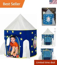 Spacious Rocket Ship Tent - Kids&#39; Astronaut Playhouse for Indoor &amp; Outdo... - $37.50